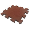 Резиновая плитка на пазлах M-KORT PUZZLE, 500x500х40 мм, терракот
