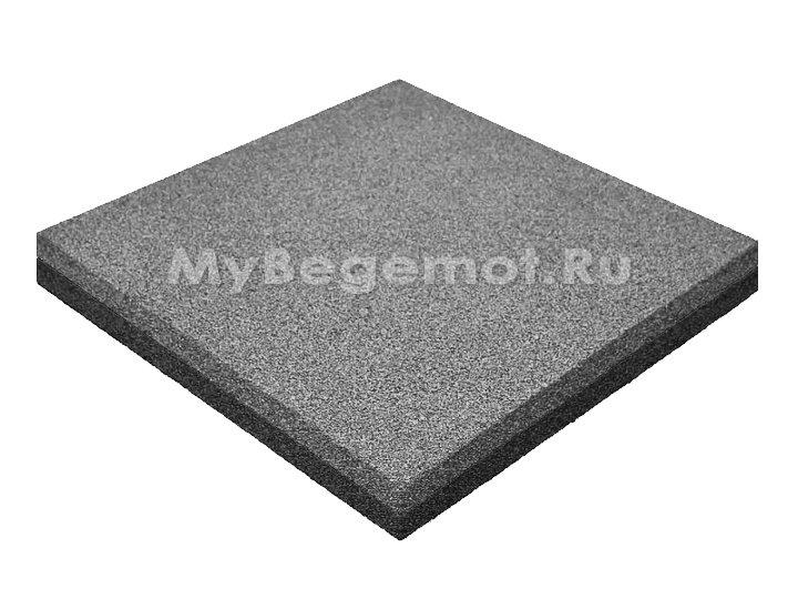 Резиновая плитка M-KORT STANDART, 500x500х45 мм, серая