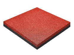 Резиновая плитка M-KORT STANDART, 500x500х50 мм, терракот