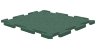 Резиновая плитка на пазлах RUBBLEX PUZZLE 1000х1000х15 мм, зеленая