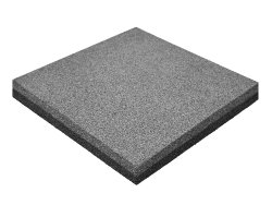 Резиновая плитка M-KORT STANDART, 500x500х60 мм, серая