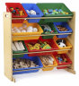 Стеллаж для хранения с 12 контейнерами KidKraft, яркий-натур