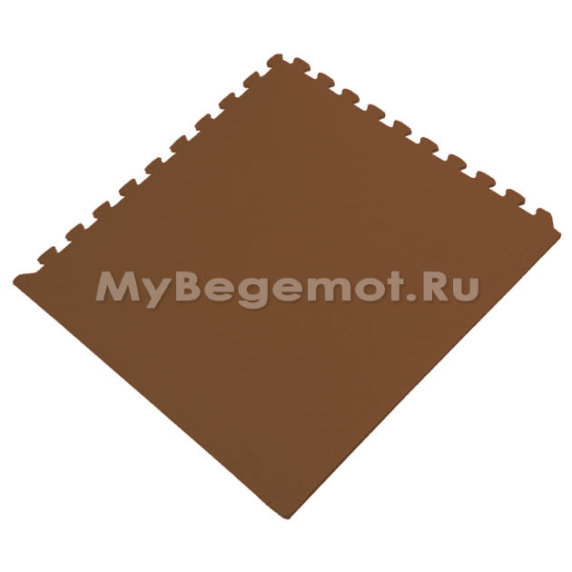 Покрытия для спортзала 100х100x2 см, 55 Shore A, коричневые