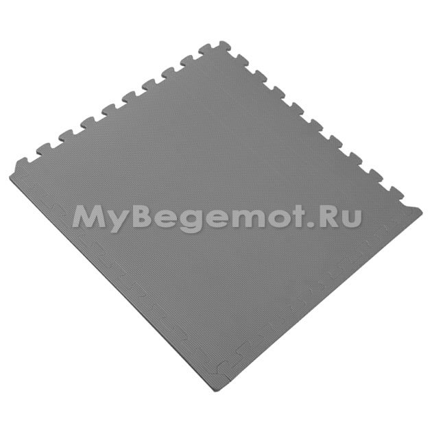 Покрытия для спортзала 100х100x2 см, 70 Shore A, серые