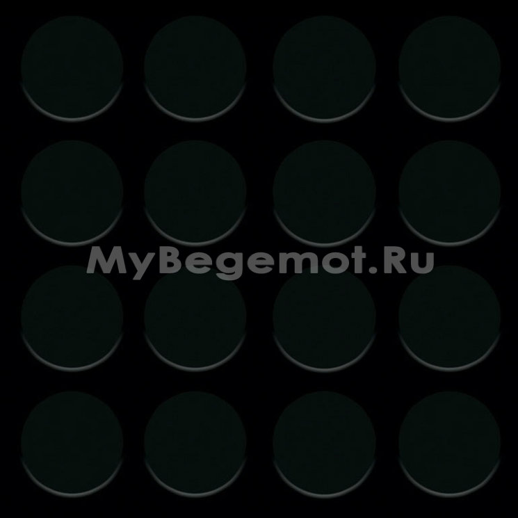 Резиновая дорожка, рулонная резина ТЭП "Монетка" 1.2*10.0 м, черный