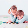 Коврик для ползания FunKids™ Big-15 «Мамы и Дети / Звезды», двусторонний.